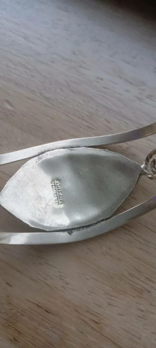 Beautiful Vintage Silver & Mother o Pearl Bracelet - Image 3