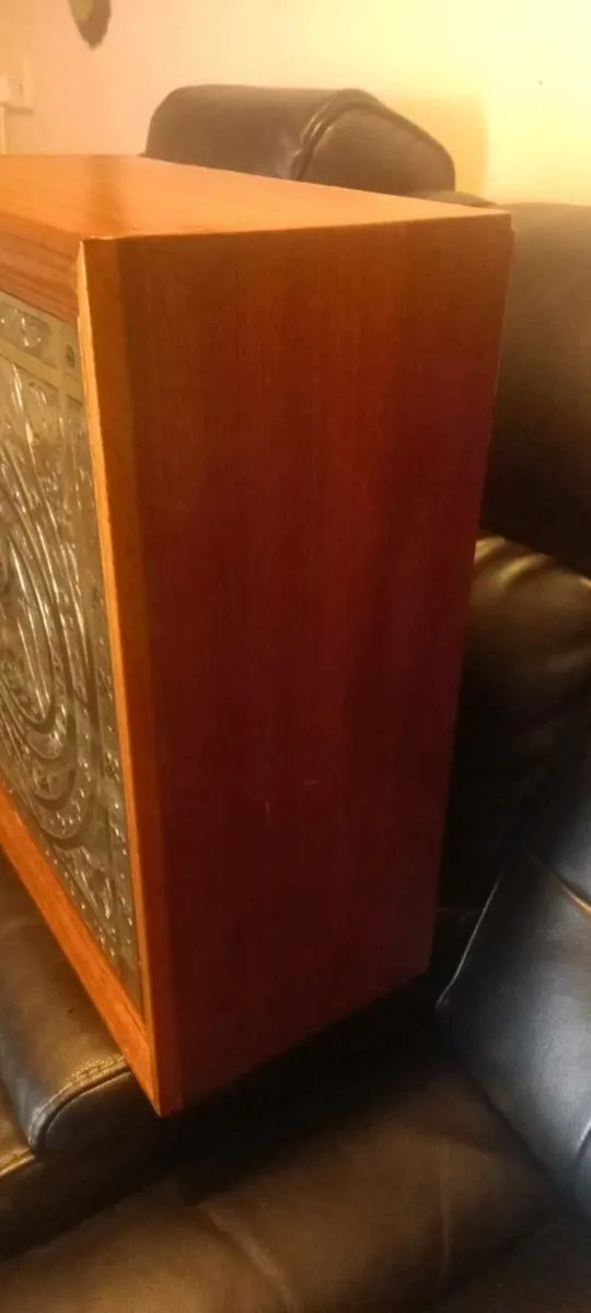 Wood and Brass Church Tabernacle w/ original Key - Image 3