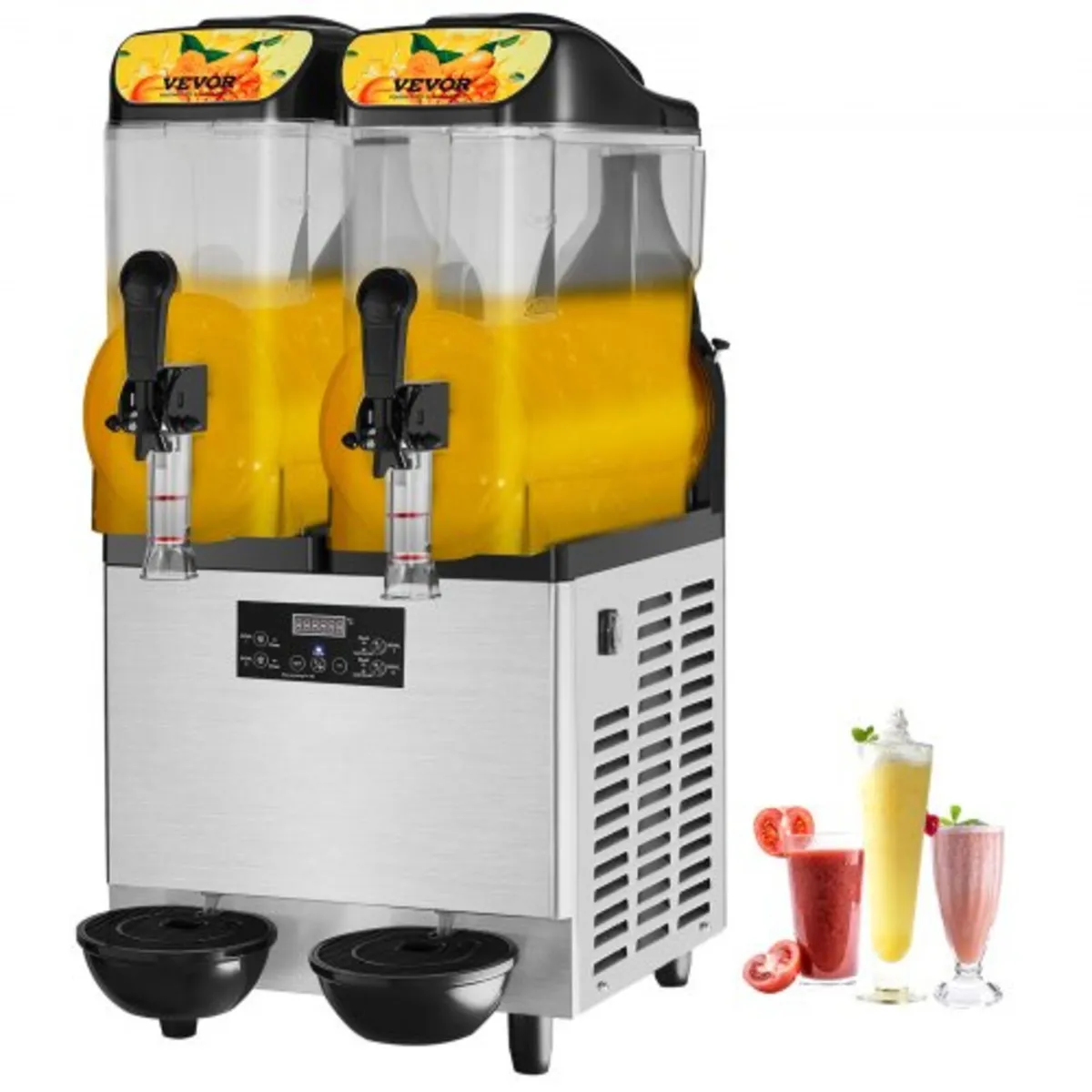 Commercial Slushy Machine, 2 x 12L / 3.2 Gal Doubl