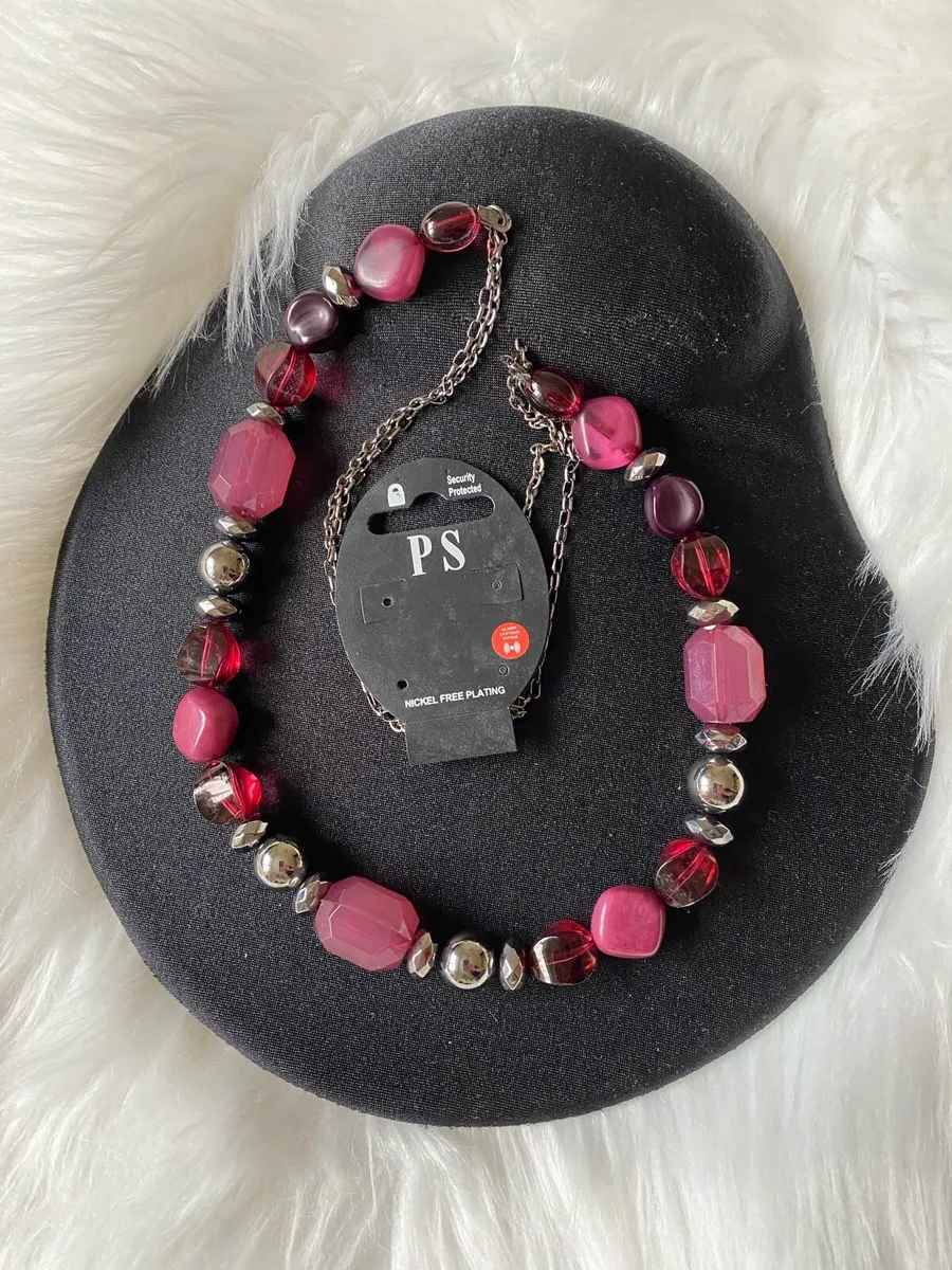 Brand New P.S Purple Pink Silver Necklace - Image 1