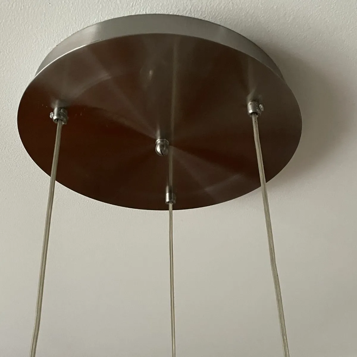 3 Glass Cylinder Pendant Ceiling Light (Chrome) - Image 2