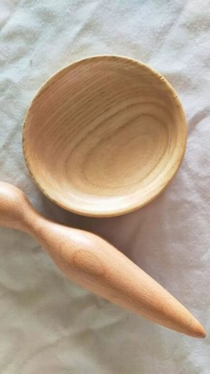 Wood Turned by Hand Supported Goddess Phang - Image 2