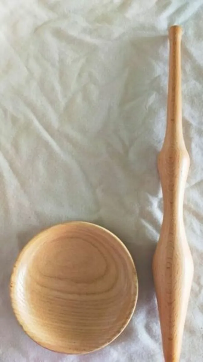 Wood Turned by Hand Supported Goddess Phang - Image 3