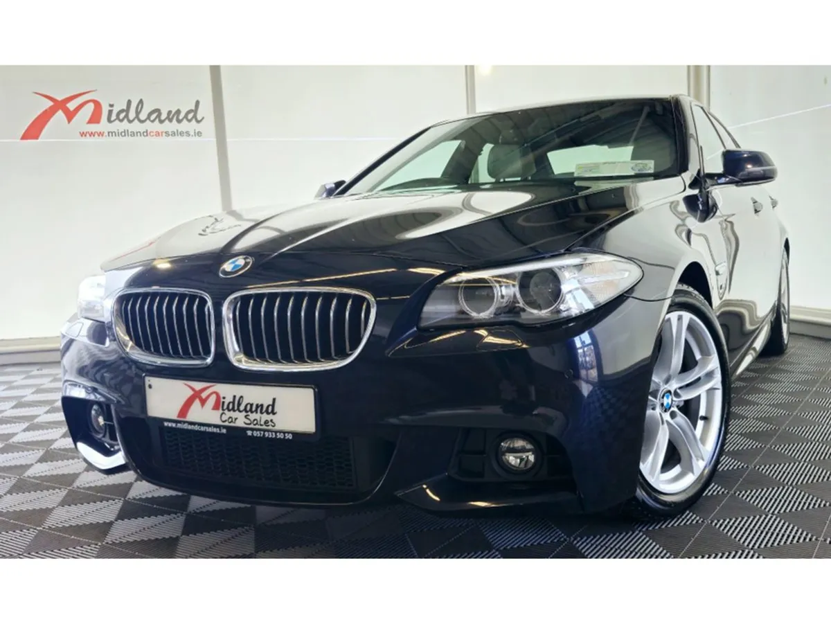BMW 5 Series 520D M Sport  low Km s oyster Leathe - Image 3