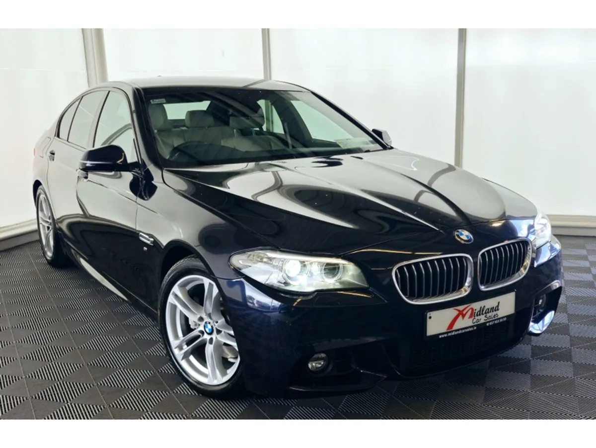 BMW 5 Series 520D M Sport  low Km s oyster Leathe - Image 4