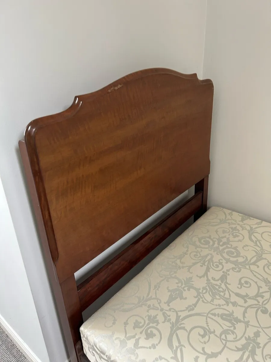Mahogany Bed Frame + Base - Image 2