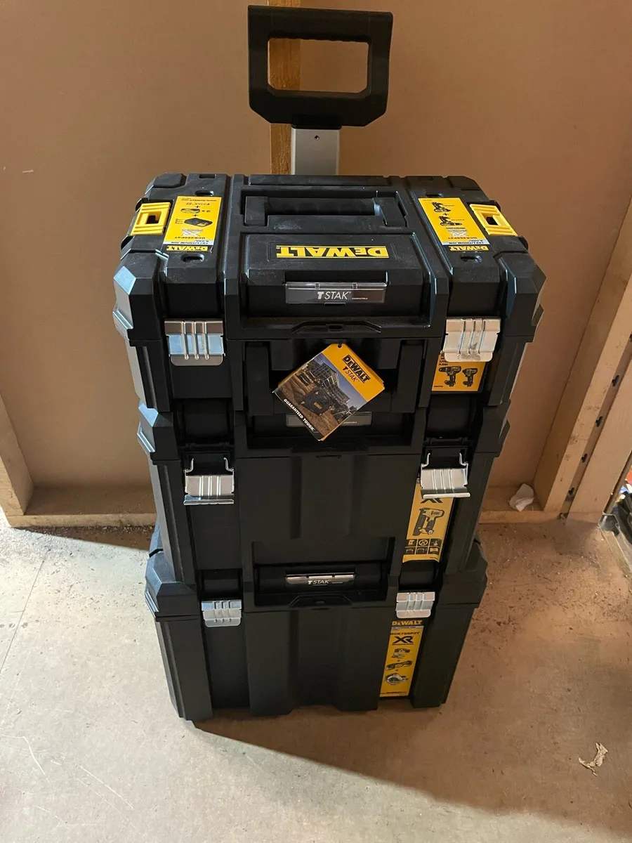 Dewalt trolley set t stak new - Image 1