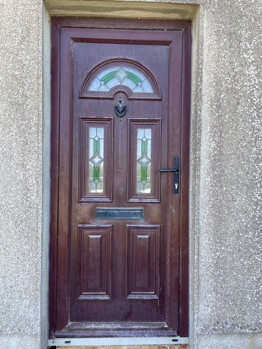 Cherry Oak PVC Top Hung Sash Double Glazed - Image 2
