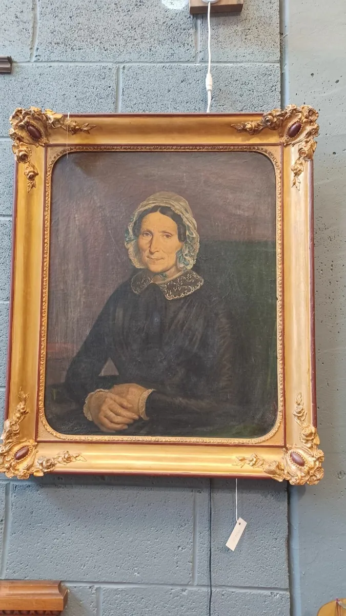 Oil painting 1800-1850 signed - Image 1