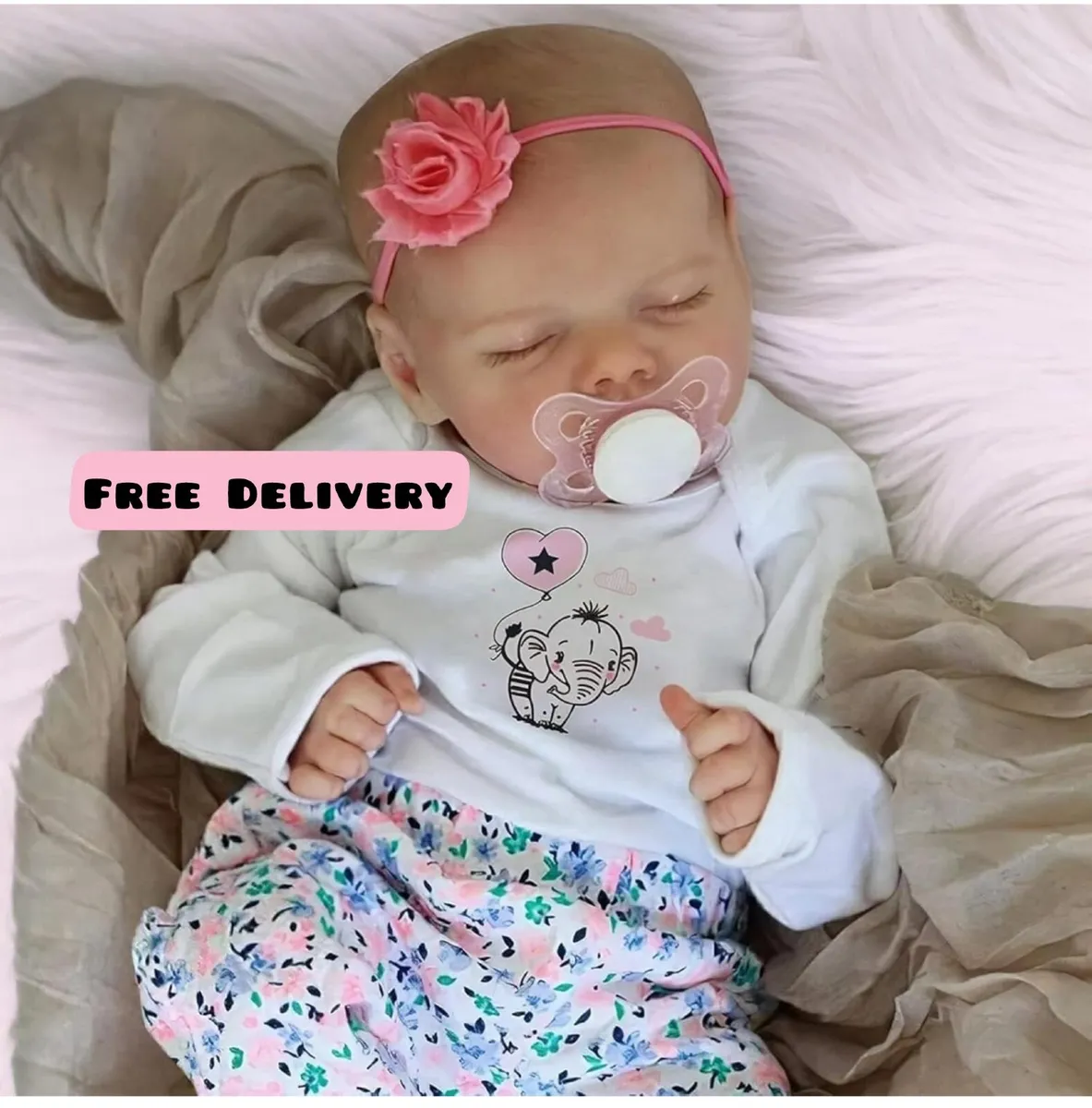 Reborn dolls - 17-Inch Handmade Realistic Baby Dol - Image 1
