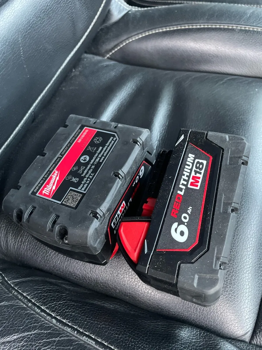Genuine Milwaukee 6 amp battery new x2 - Image 2
