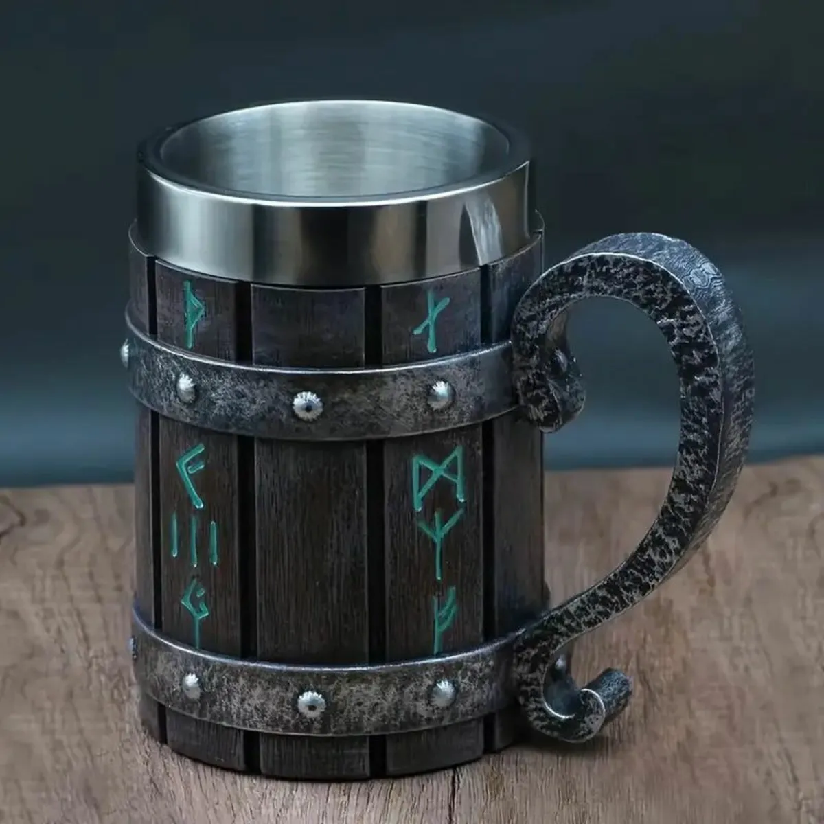 Stainless Steel 600ml/20oz Large Men's Mug - Image 1