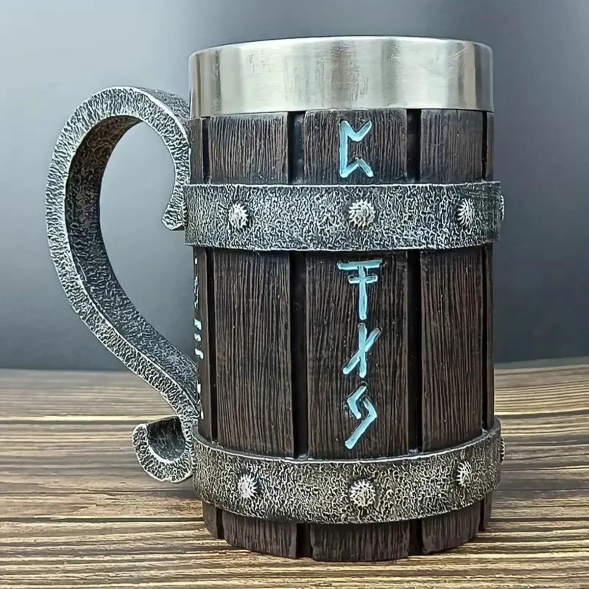 Stainless Steel 600ml/20oz Large Men's Mug - Image 2