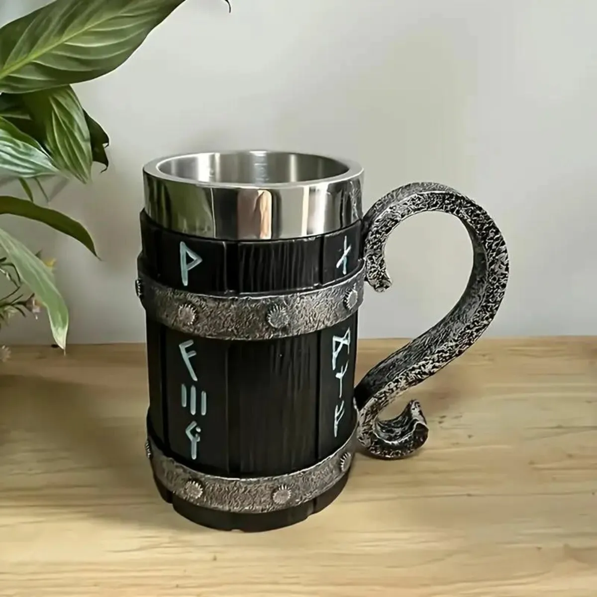 Stainless Steel 600ml/20oz Large Men's Mug - Image 3