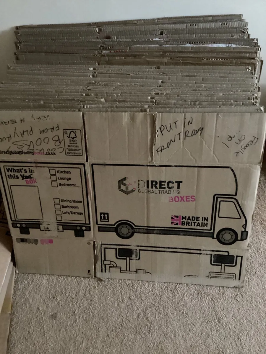 Moving boxes and protective wrap - Image 1