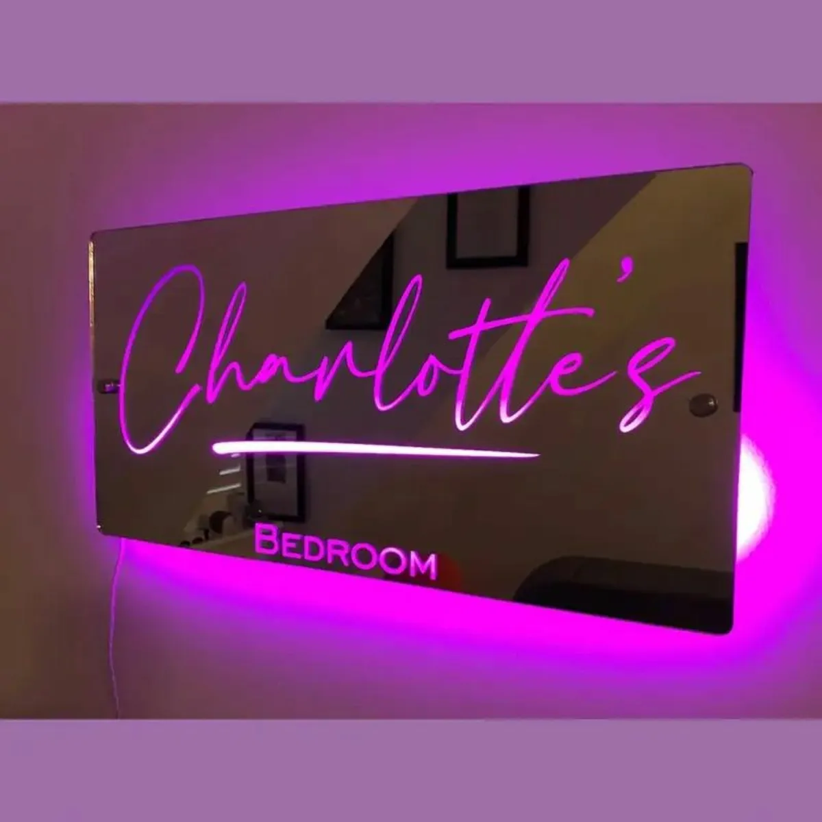 Customizable LED Neon Mirror Light - Image 1