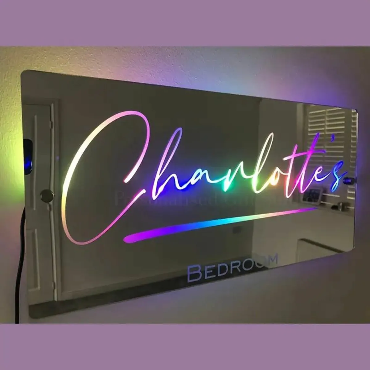 Customizable LED Neon Mirror Light - Image 4