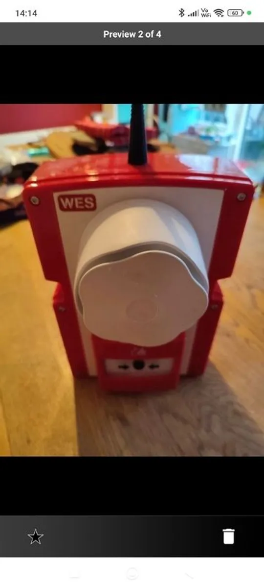 Wes+ Sounder Call Point Fire alert unit W2-FPT-SRO-R-A- - Image 2