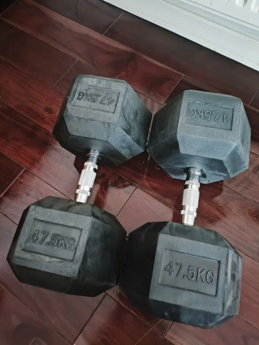 Brand new 47.5 KG Hex Dumbell set - Image 1