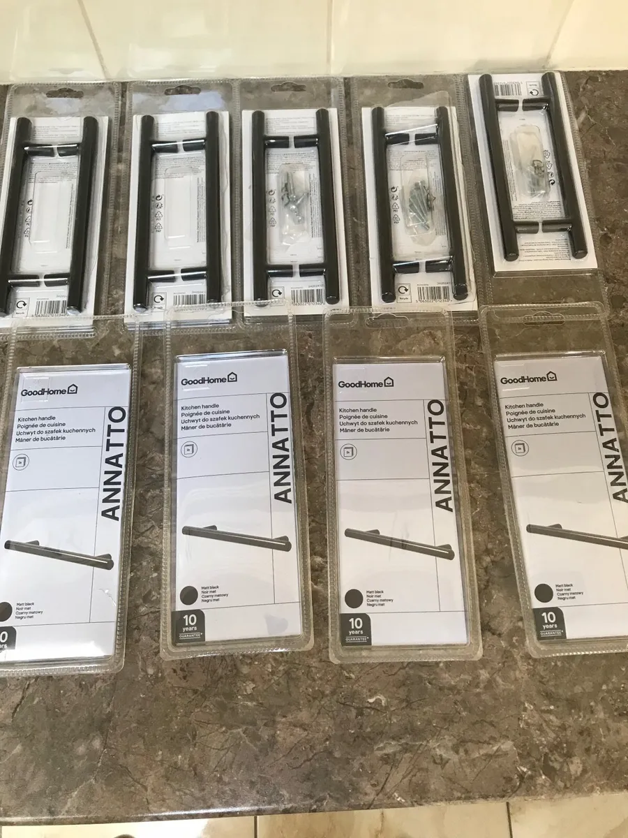 New 18 black kitchen door handles - Image 2