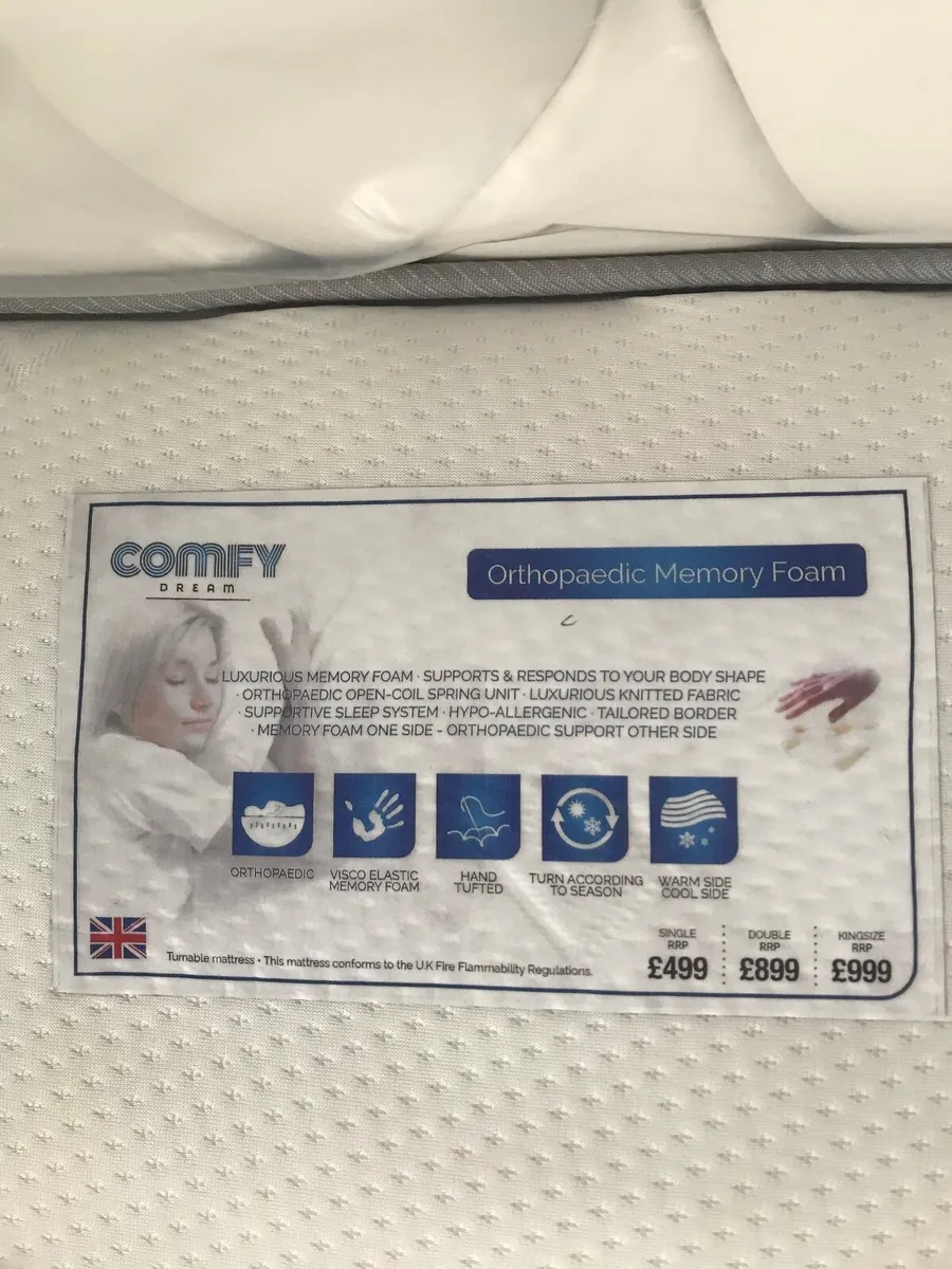 4foot6 double mattress - Image 3