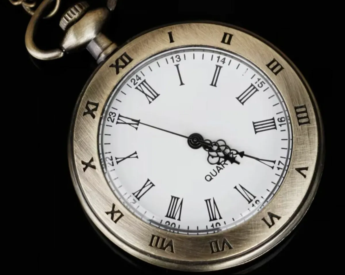 Large Dial Display, watch and chain, Free Post - Image 1