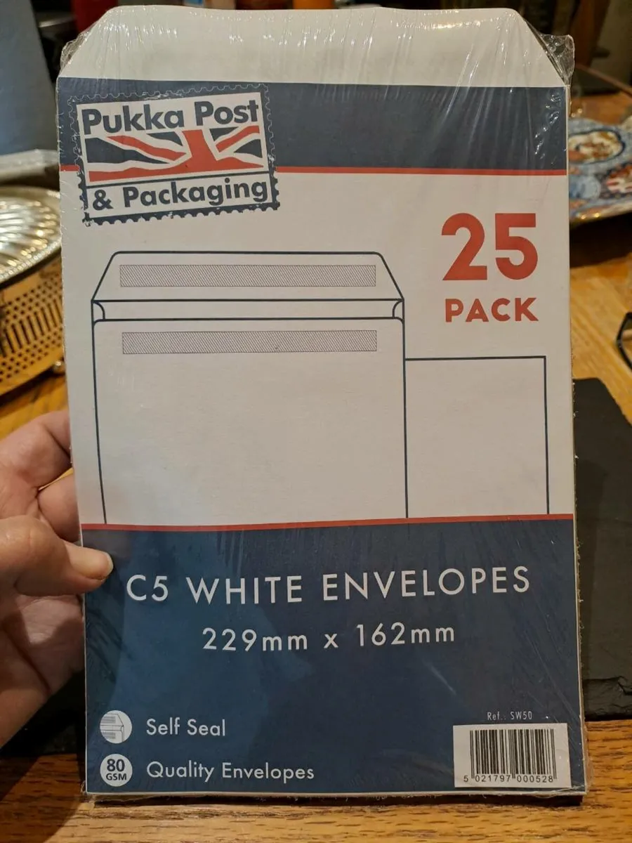 25 C5 white envelopes - Image 1