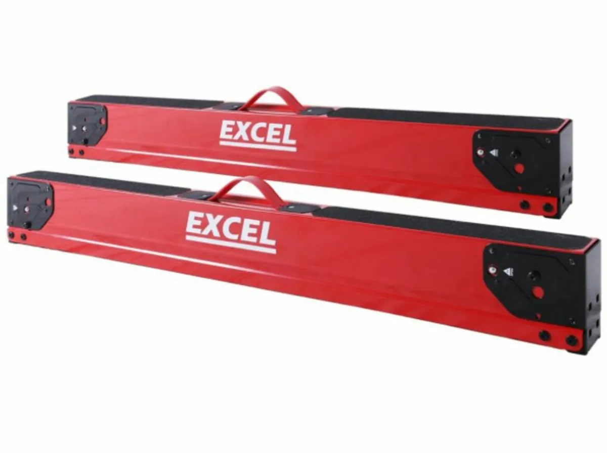 Excel 8502 Heavy Duty Steel Folding Sawhorse x2 - Image 2