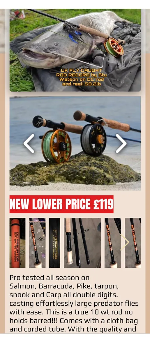 Deer Creek Predator Fly rod, reel & spare spool - Image 4