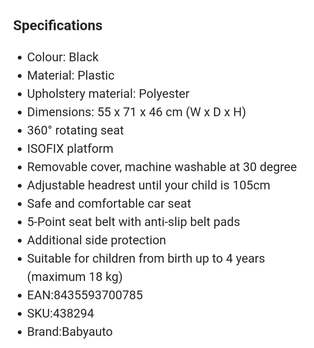 Car seat - Image 2