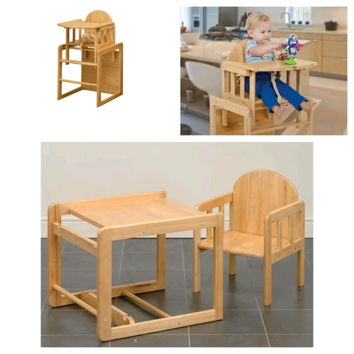 Easter coast wooden highchair table - Image 1