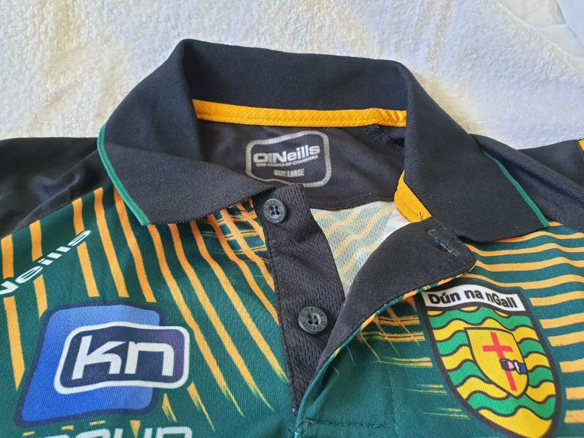 Donegal Gaelic Football Polo Shirt 2016 to 2017 L - Image 4