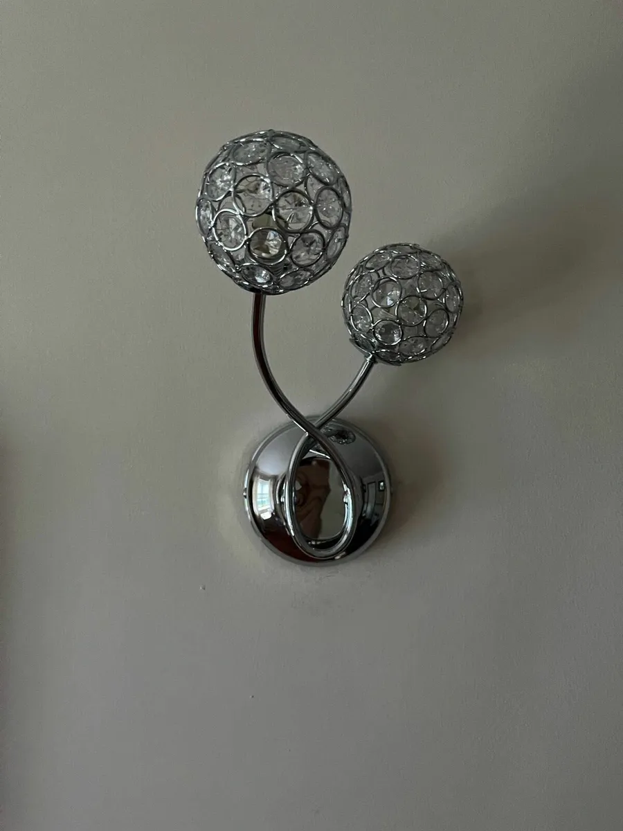 New-3 Light Chrome Ceiling Fitting + 2 Wall Lights - Image 1