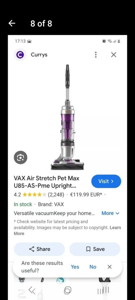 Vax air pet max  vaccum cleaner - Image 2