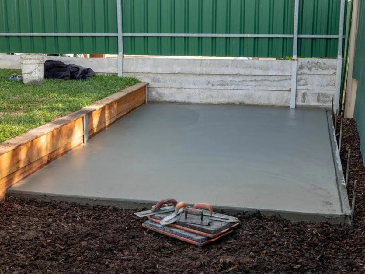 Concrete shed bases
