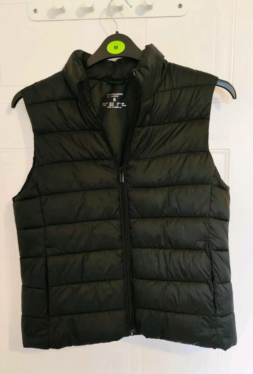 Black Quilted Vest Size S - Image 3