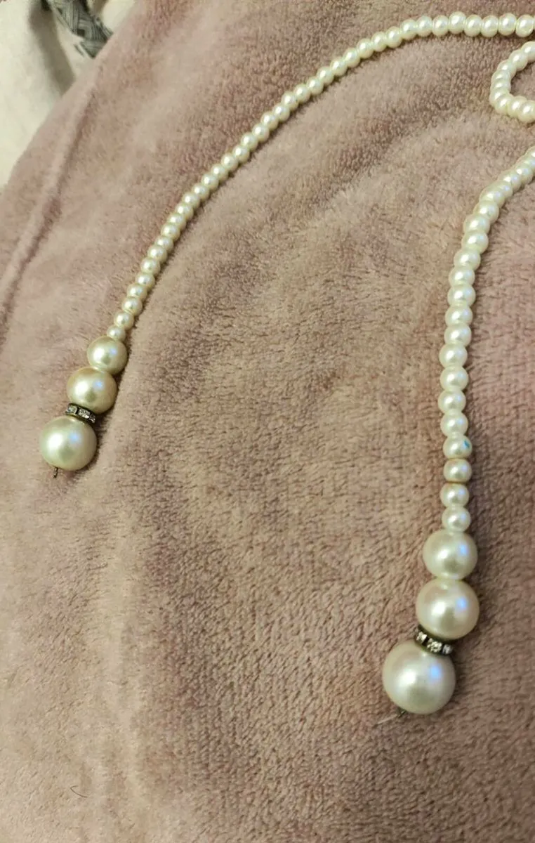 Elegant Pearl Beaded Necklace – Vintage Style - Image 4