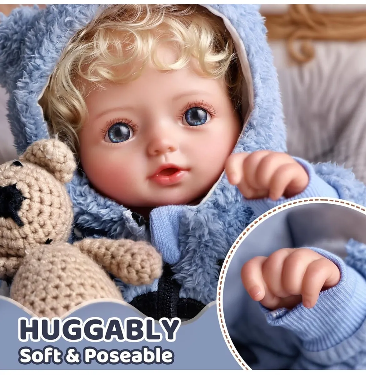 Reborn Dolls 17 InchLifelike Realistic Baby boy - Image 4