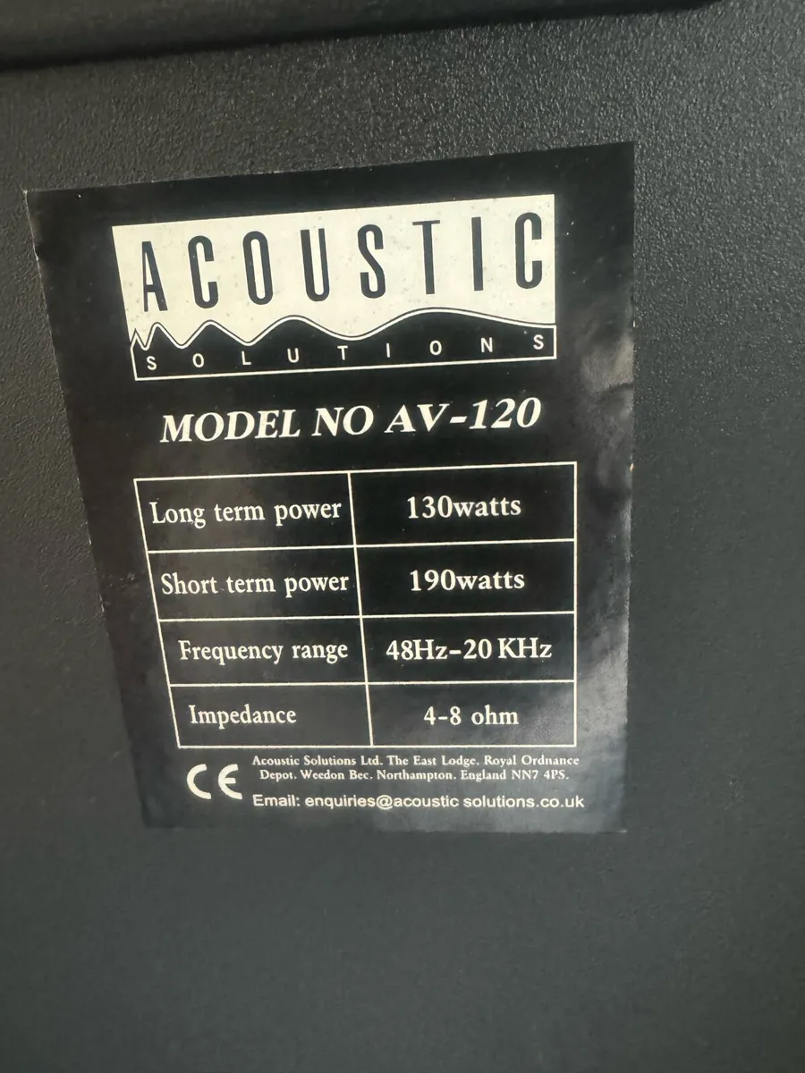 Acoustic Solutions Floorstanding Speakers - Image 3
