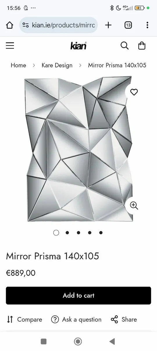 Genuine Kare design Prisma Mirror- Bargain - Image 2
