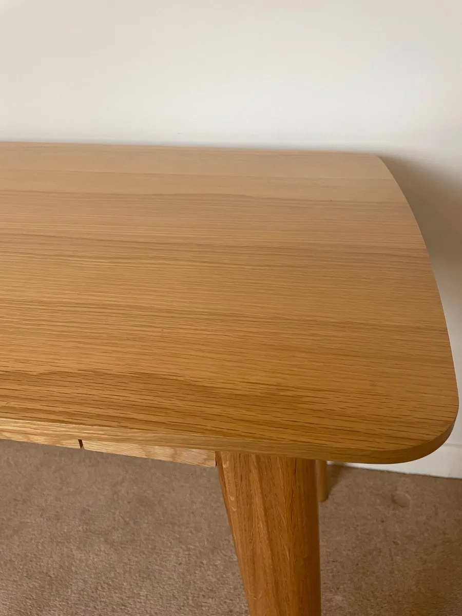 Oak Desk Console Table - Image 1