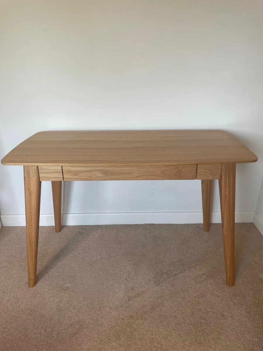 Oak Desk Console Table - Image 3