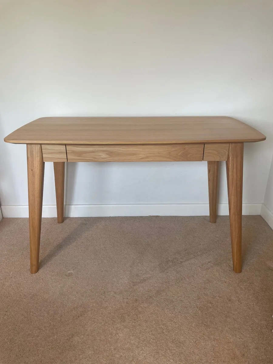 Oak Desk Console Table - Image 4