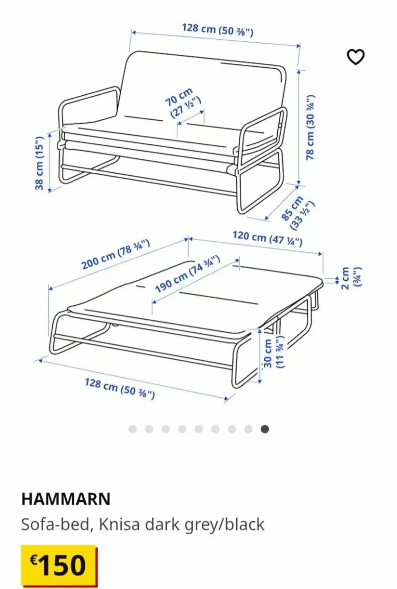 Ikea Sofa Bed - Image 3