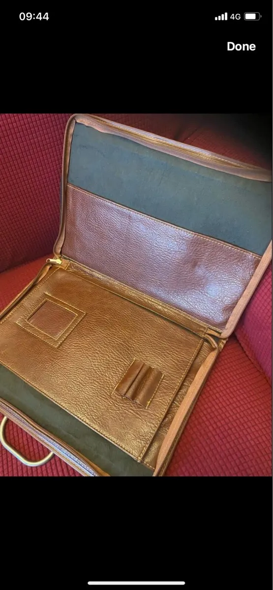 Lather Laptop/ Document Bag - Image 1