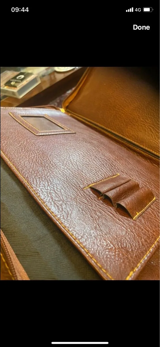 Lather Laptop/ Document Bag - Image 4