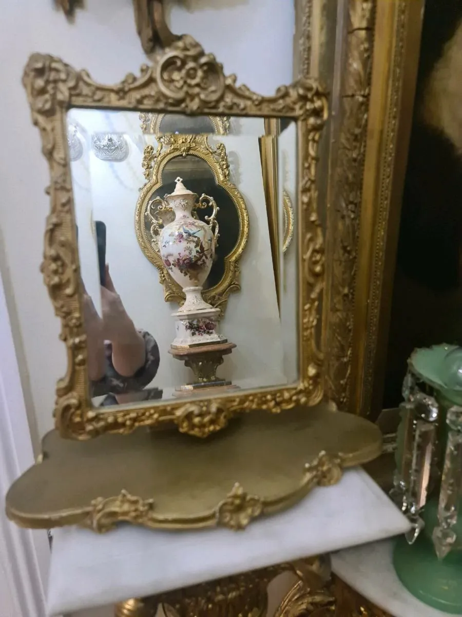 Victorian dressing table mirror - Image 4