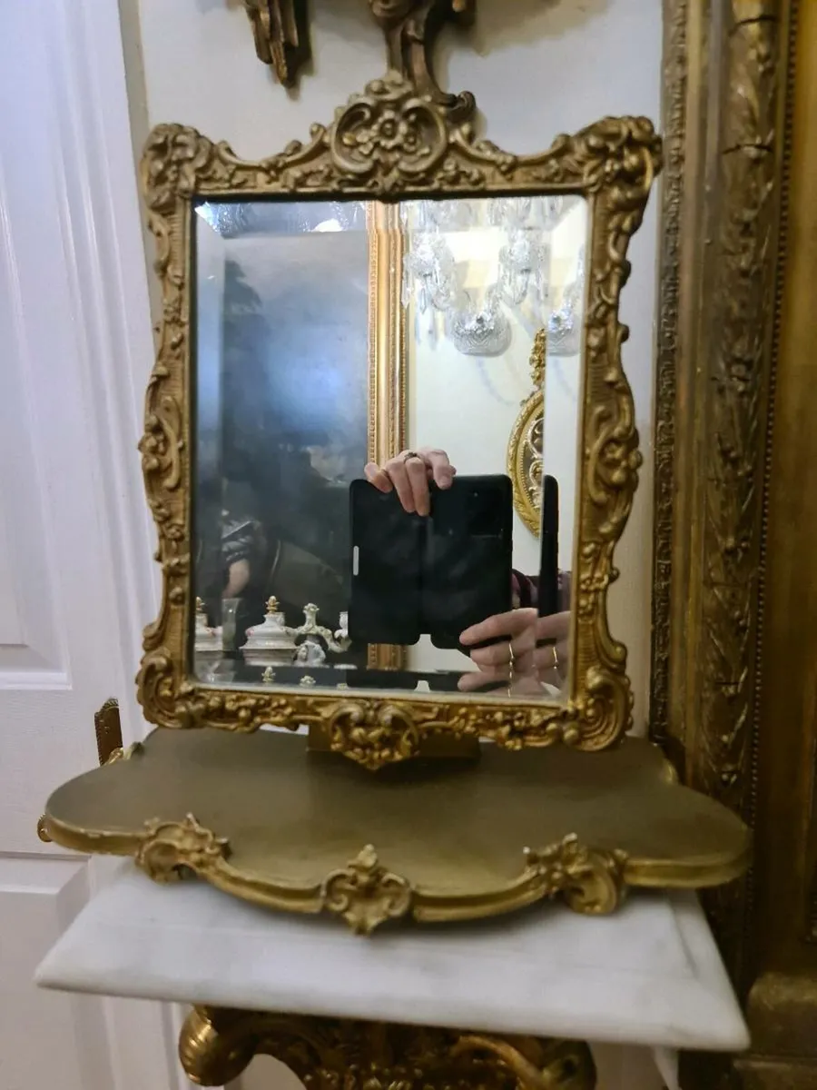 Victorian dressing table mirror - Image 1