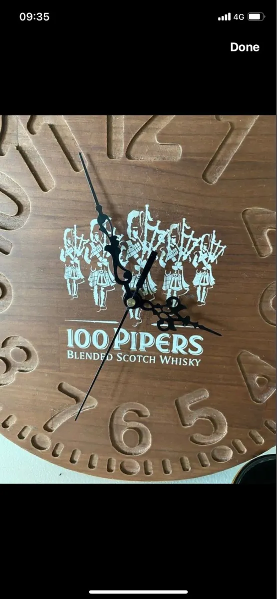 100 Pipers Bar Clock & Dish - Image 2