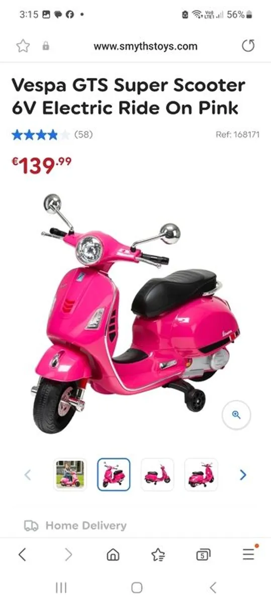 Kids electric vespa moped - Image 1